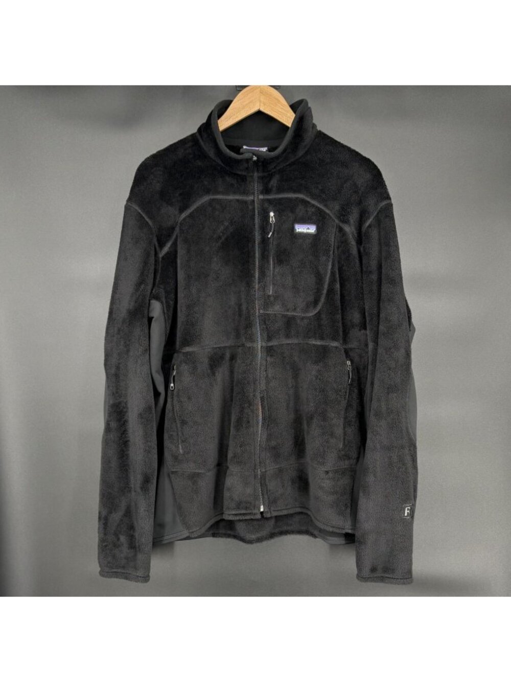 Patagonia Mens R2 Polartec Thermal Pro Fleece Jacket XL Black Full Zip Outdoor